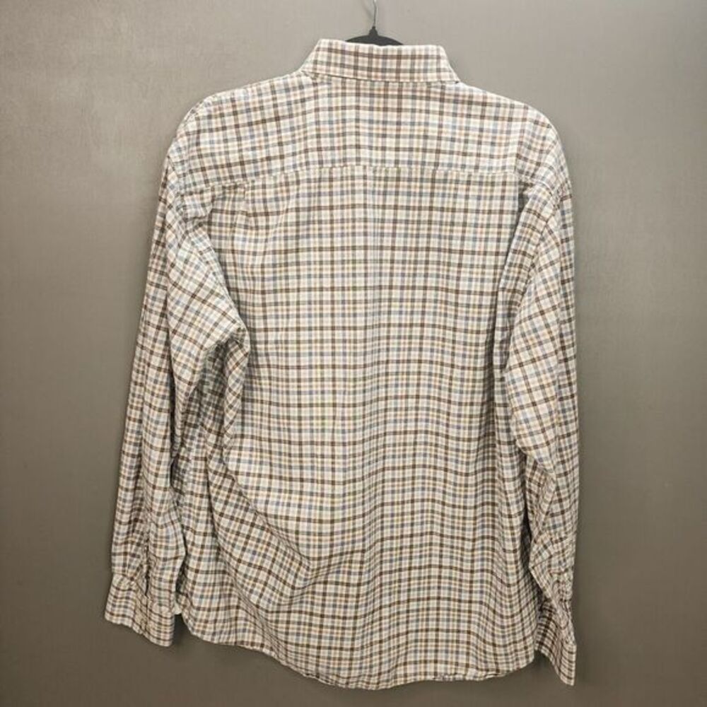 The Men's Store at Bloomingdale's Long Sleeve Plaid Button Front Shirt Size XL - Picture 5 of 7